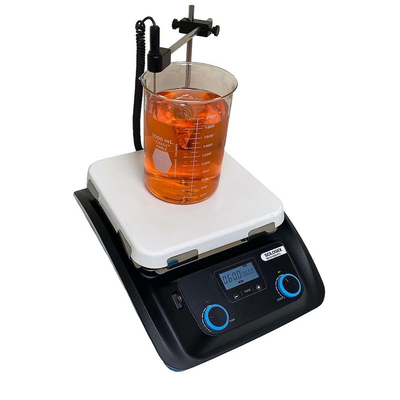 Load image into Gallery viewer, Black Scilogex SCI500 Series LCD Digital 10 x 10 Magnetic Hotplate Units, ceramic-glass plate
