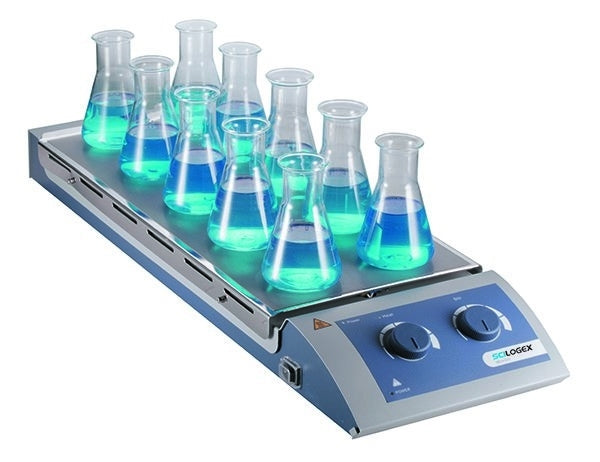 Cadet Blue Scilogex SCI120-HS Analog Magnetic Hotplate Stirrer 10-Channel