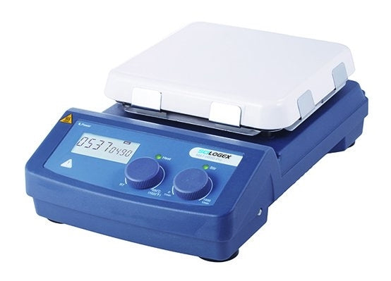 Steel Blue Scilogex SCI550-Pro LCD Digital 7 x 7 Magnetic Hotplate Stirrer, ceramic-glass plate