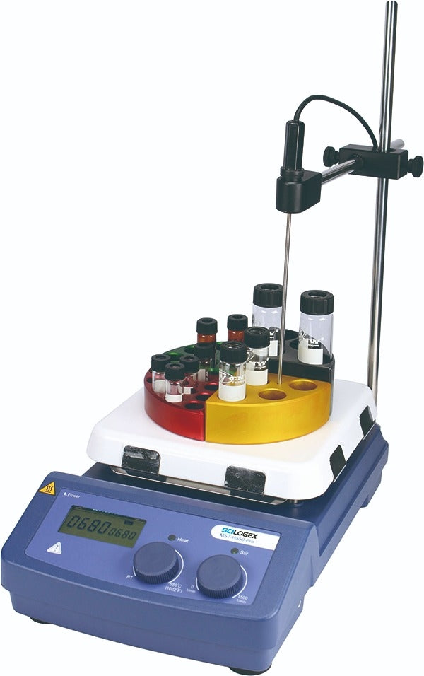 Load image into Gallery viewer, Slate Gray Scilogex SCI550-Pro LCD Digital 7 x 7 Magnetic Hotplate Stirrer, ceramic-glass plate
