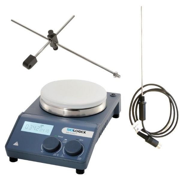 Load image into Gallery viewer, Dark Slate Gray Scilogex SCI340-Pro Circular LCD Digital Magnetic Hotplate Stirrer, ceramic plate, 110V

