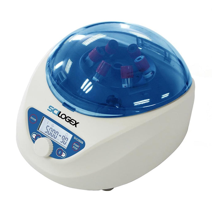 Dark Slate Blue Scilogex SCI506 LCD Digital Clinical Centrifuge, with 6 x 1.5-15ml rotor