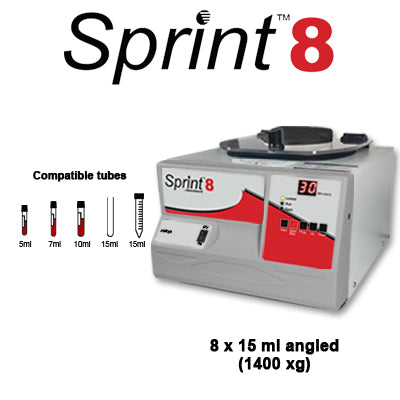 Load image into Gallery viewer, Gray Benchmark C5000-8 Sprint 8 Clinical Centrifuge with 8 x 15ml fixed angle rotor, 115V
