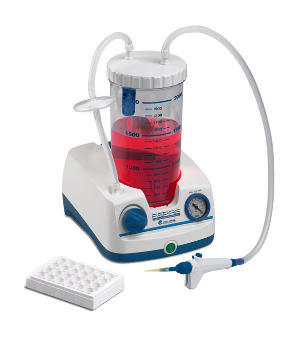 Light Gray Accuris Aspire Laboratory Aspirator with Single Channel Flow Controller