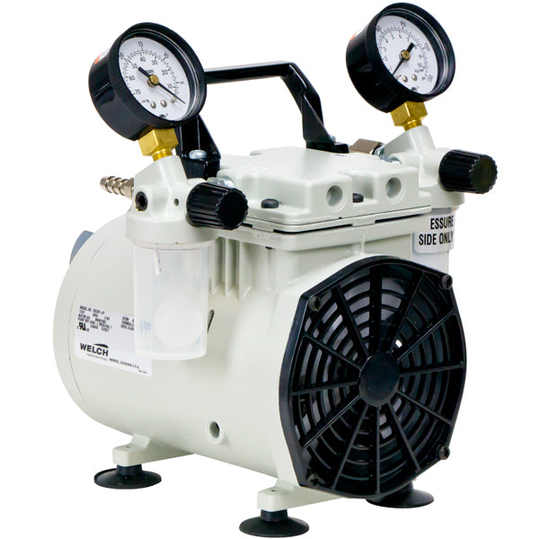 Black Welch WOB-L® Dry Piston Vacuum Pump – Model 2534B-01 (115V, 60Hz)