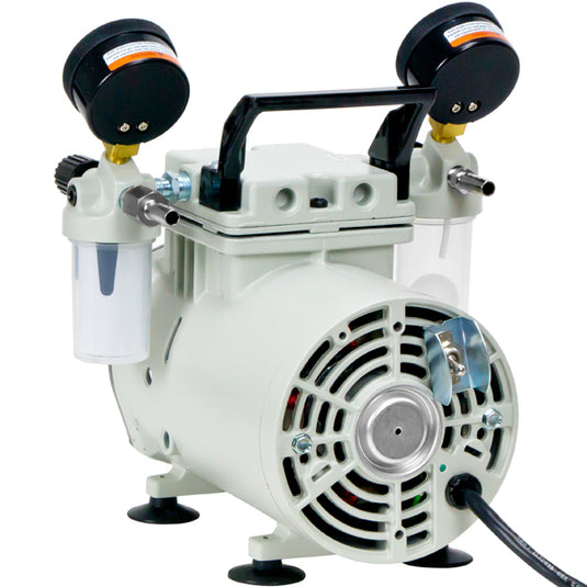 Light Gray Welch WOB-L® Dry Piston Vacuum Pump – Model 2534B-01 (115V, 60Hz)