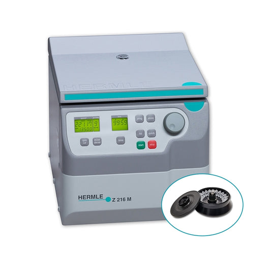Gray Hermle Z216 M Centrifuge w/ 44 Place Rotor