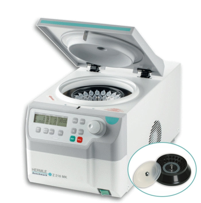 Load image into Gallery viewer, Light Gray Hermle Z216 MK Refrigerated Centrifuge w/ 44 Place Rotor
