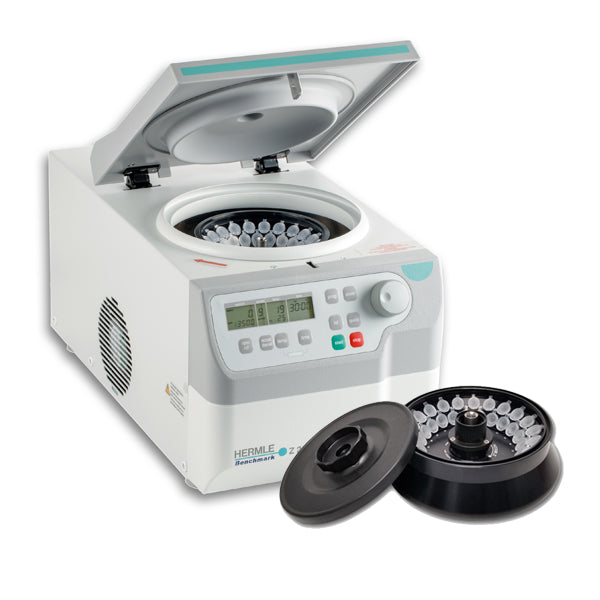 Load image into Gallery viewer, Light Gray Hermle Z216 MK Refrigerated Centrifuge w/ 44 Place Rotor
