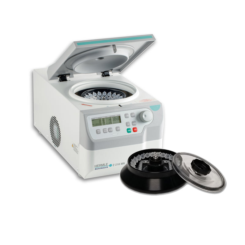 Load image into Gallery viewer, Light Gray Hermle Z216 MK Refrigerated Centrifuge w/ COMBI-Rotor
