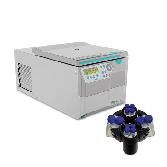 Gray Hermle Z327-K Centrifuge Tissue Culture Bundle w/ swing out rotor for 15ml and 50ml tubes, 115V