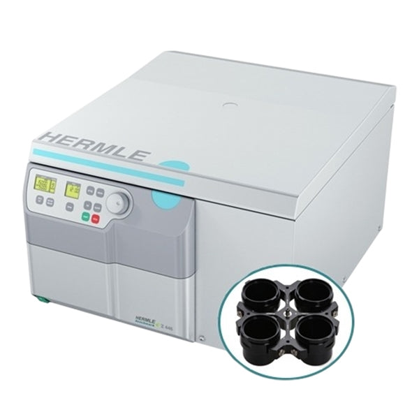 Load image into Gallery viewer, Light Gray Hermle Z446 Centrifuge w/ Swing Out Rotor
