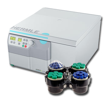 Load image into Gallery viewer, Light Gray Hermle Z446 Centrifuge w/ Swing Out Rotor
