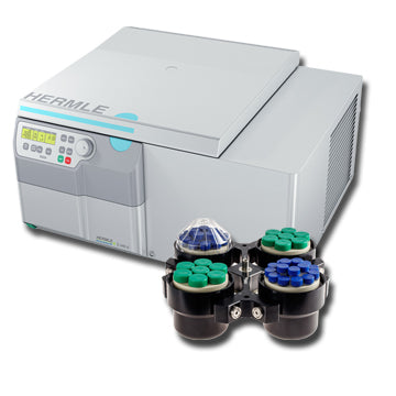 Light Gray Hermle Z446-K Refrigerated Centrifuge w/ Swing Out Rotor