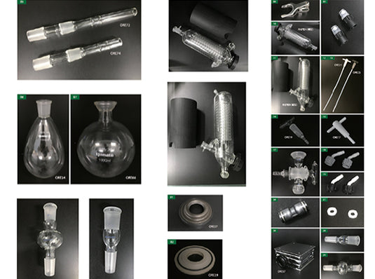 Dark Slate Gray Yamato REV-200 Series Rotary Evaporator Systems with Configurable Bath & Glassware Sets